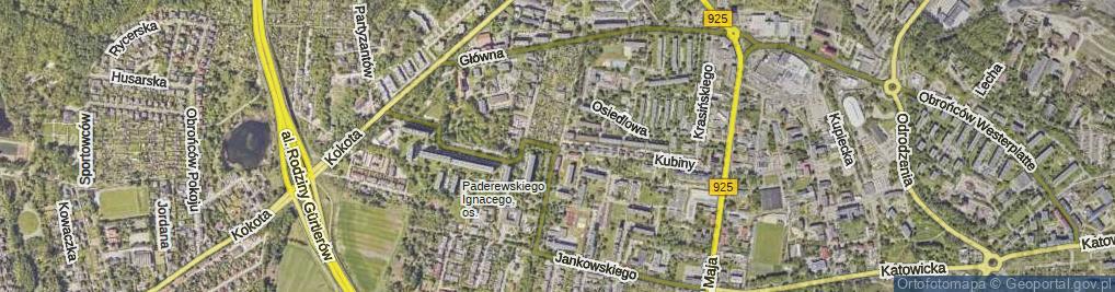 Zdjęcie satelitarne Różyckiego Ludomira ul.